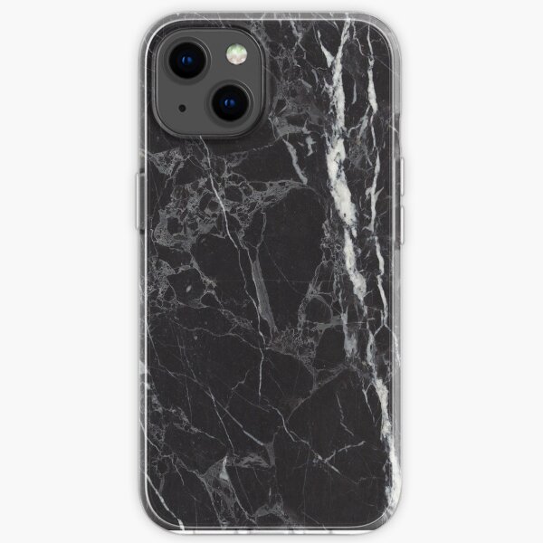 Black marble Phone cases iPhone Soft Case