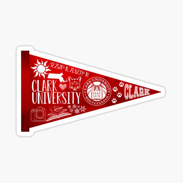 Item preview, Clark University Pennant designed and sold by Julia Rosenberg.