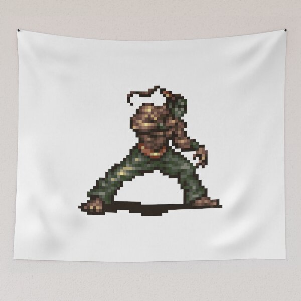 Aperçu de l'œuvre Combattant masqué de 16 bits créée et vendue par PixelArtStore.