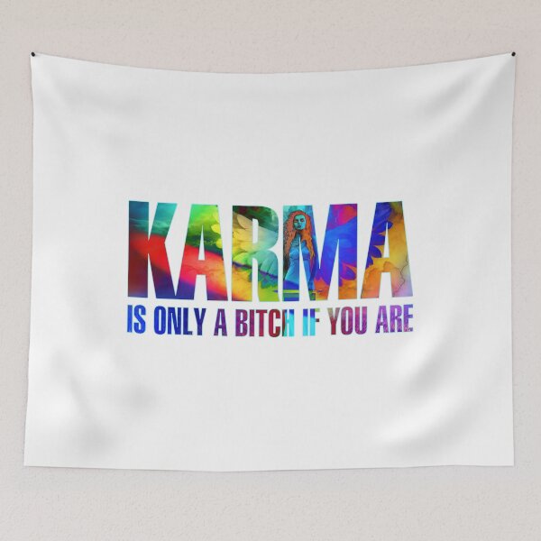 Item preview, Karma is only a bitch if you are designed and sold by Amazing Designs.