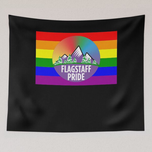 Item preview, Flagstaff Gay Pride Shirt - Flagstaff LGBT Rainbow Flag Shirt - Flagstaff Arizona Gay Pride designed and sold by Galvanized.