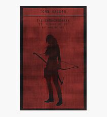 Tomb Raider Gaming Poster Photographic Print