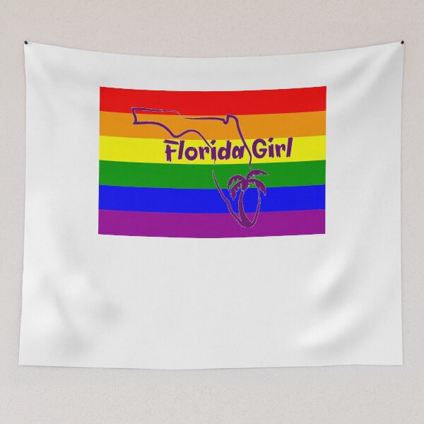 Item preview, Florida Gay Pride Shirt - Florida LGBT Rainbow Flag Shirt - Florida Gay Pride designed and sold by Galvanized.