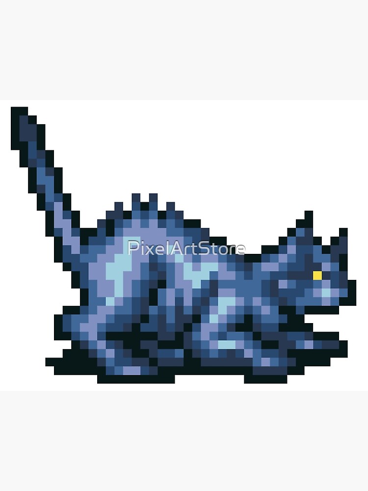 16 Bit Art  Black Cat Pixel Art