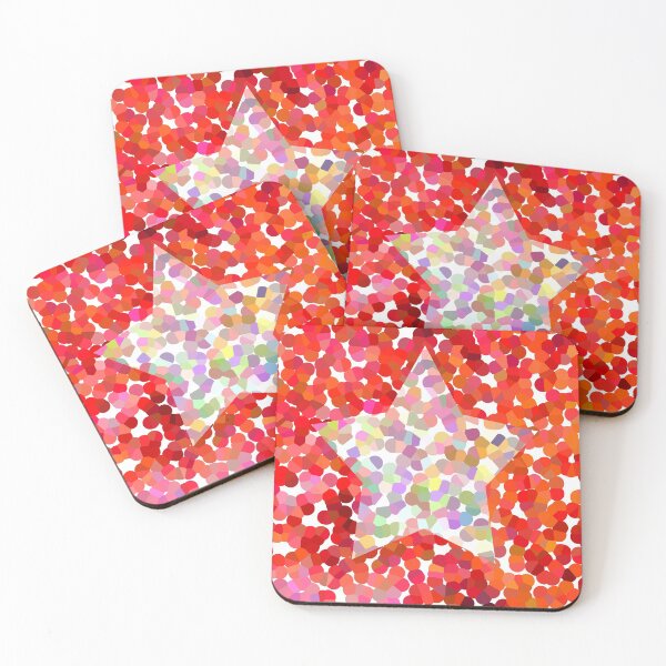 Item preview, I am dotty about this Pink Star on Red designed and sold by ellenhenry.