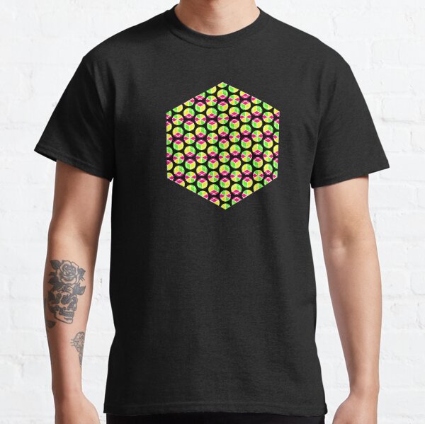 About Four Hexagonal Rings of Cubey Dots Classic T-Shirt