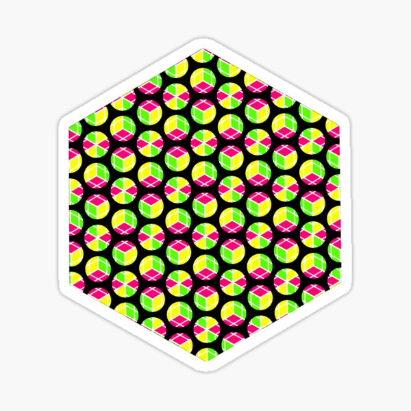 Vista previa del artículo con la obra «Acerca de los cuatro anillos hexagonales de puntos cubey», diseñado y vendido por weavernap.