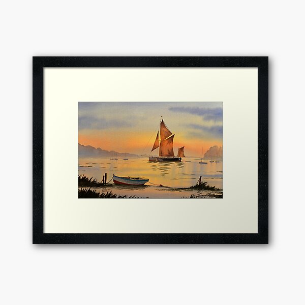 Item preview, Thames Barge At Sunset designed and sold by William Holkham.