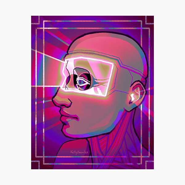 Screen Burn Photographic Print
