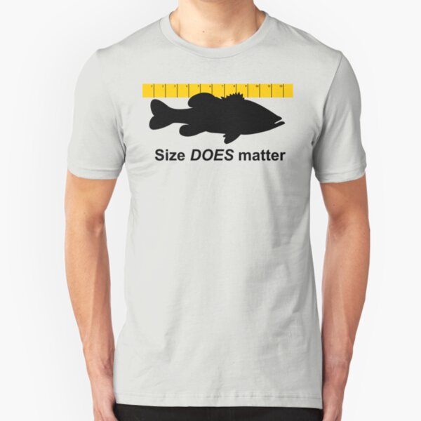 Size does matter - fishing T-shirt Slim Fit T-Shirt