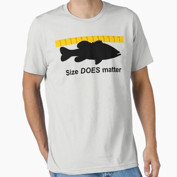 Item preview, Size does matter - fishing T-shirt designed and sold by Marcia Rubin.