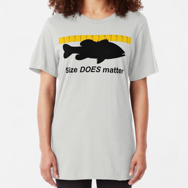 Size does matter - fishing T-shirt Slim Fit T-Shirt