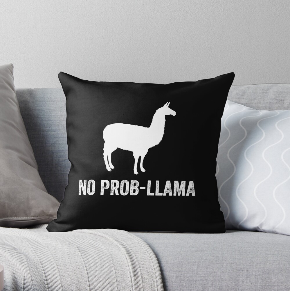 No prob llama on sale pillow