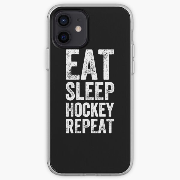 Mangez le sommeil du hockey répétez Coque souple iPhone
