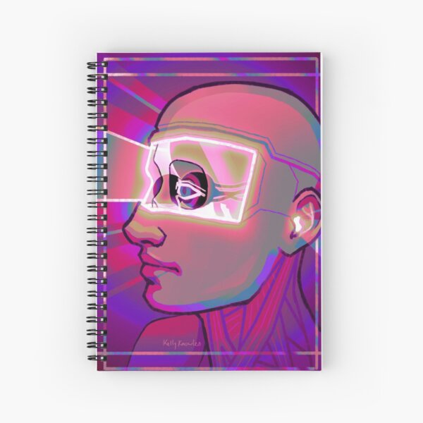 Screen Burn Spiral Notebook