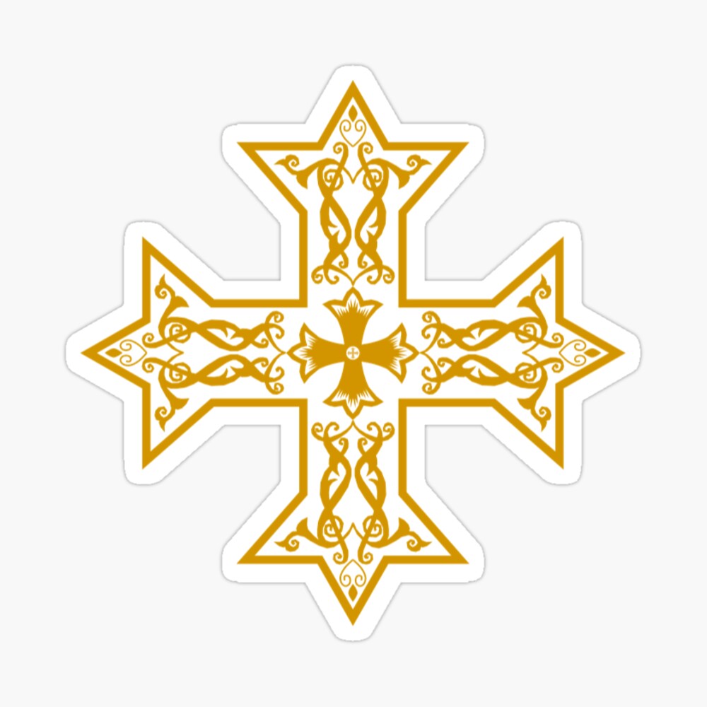 Gold coptic cross discount