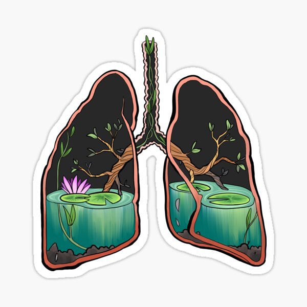 Out of Breath Sticker