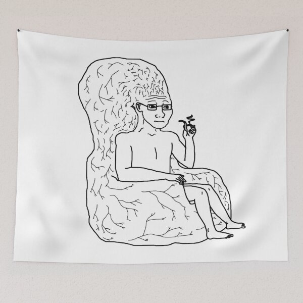 Item preview, Wojak on the Brain Throne designed and sold by muwumbe.