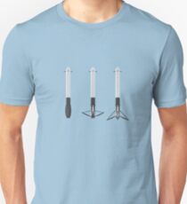 Seitliche Booster-Landebeine wurden eingesetzt Unisex T-Shirt