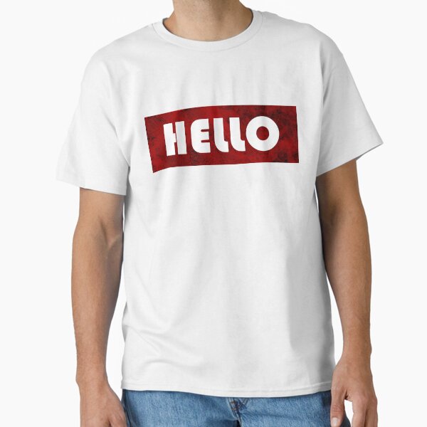 Item preview, Hello red white designed and sold by Amazing Designs.