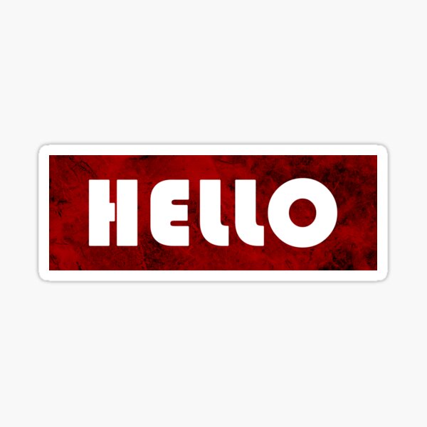 Item preview, Hello red white designed and sold by Amazing Designs.