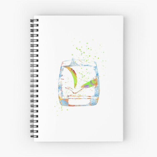 Item preview, Glass of gin, watercolor gin designed and sold by Rosaliartbook.