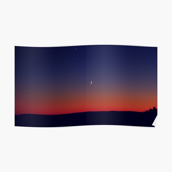 Twilight Waxing Crescent Zone Poster