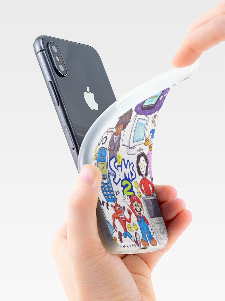 【2000Archives】ARCHIVES IPHONE CASE Grunge Y2K Black Aesthetic Phone Case, Gothic 2000s Retro