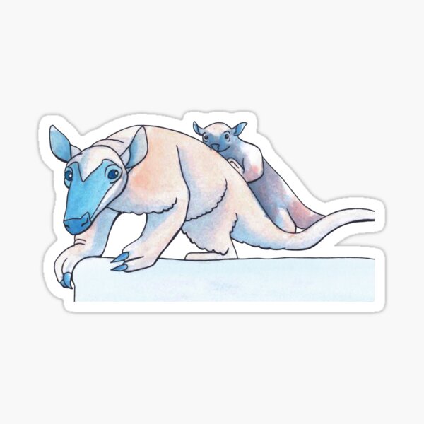 Tamandua cartoon illustration Sticker for Sale by Misscartoon