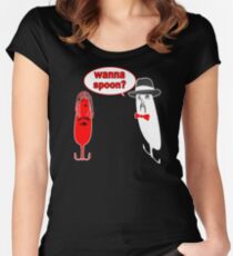 Wanna Spoon - Fishing Tshirt Women's Fitted Scoop T-Shirt