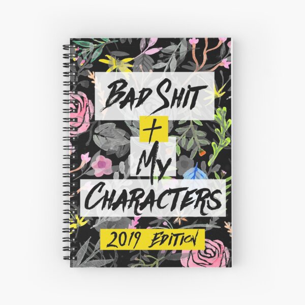 Bad Shit + My Characters (Colorful Alternate Version) Spiral Notebook