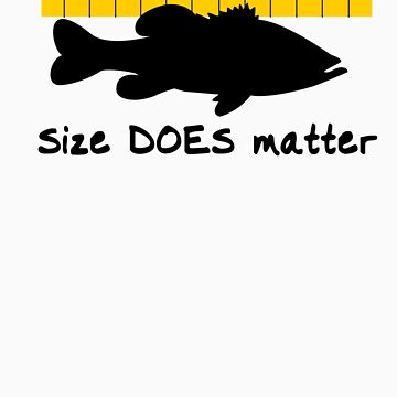 Sorry boys Size does matter - Fishing T-shirt Sticker for Sale by  Marcia Rubin