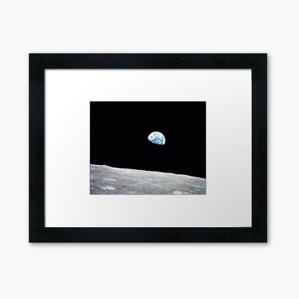 The Earth as Seen from the Moon Framed Art Print