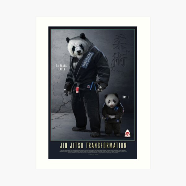 Panda Transformation Art Print