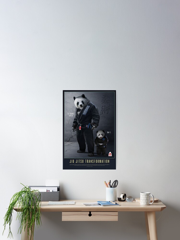 Thumbnail 2 of 3, Poster, Panda Transformation designed and sold by groundshark.