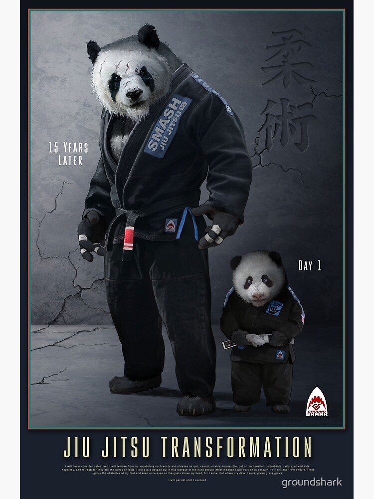 Thumbnail 3 of 3, Poster, Panda Transformation designed and sold by groundshark.