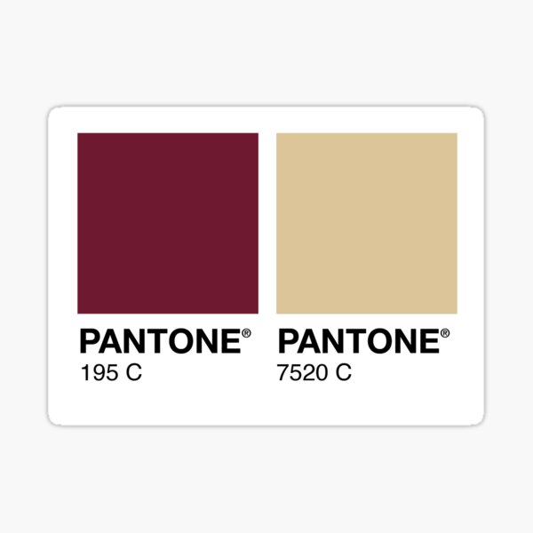 Pantone Florida State University Colors Sticker By Genesiscosme Redbubble