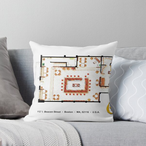 Item preview, Floorplan of the bar from CHEERS designed and sold by TV Floorplans & More.