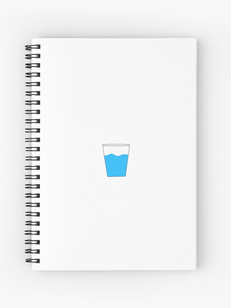 Cuaderno de espiral «Copa animada de dibujos animados agua vaso» de  Whimsytale | Redbubble