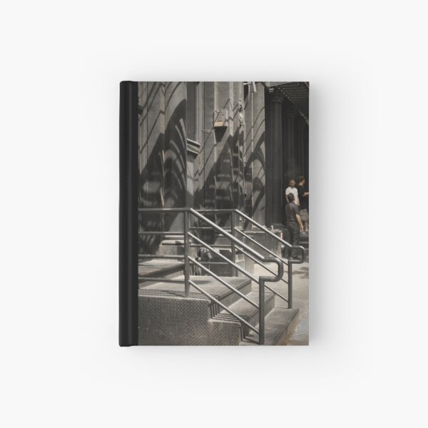 Shadows in New York - white street Hardcover Journal