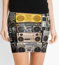 Wall Of Boomboxes Mini Skirt