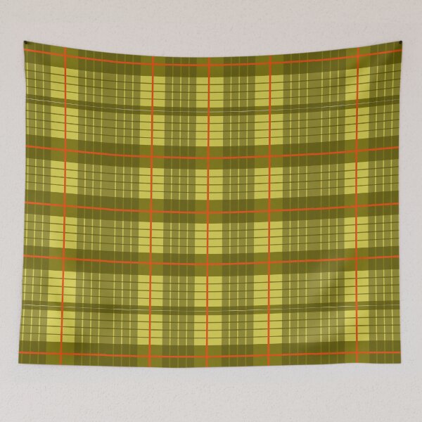 Item preview, Yellow green red clan macleod tartan pattern print designed and sold by sstusard.