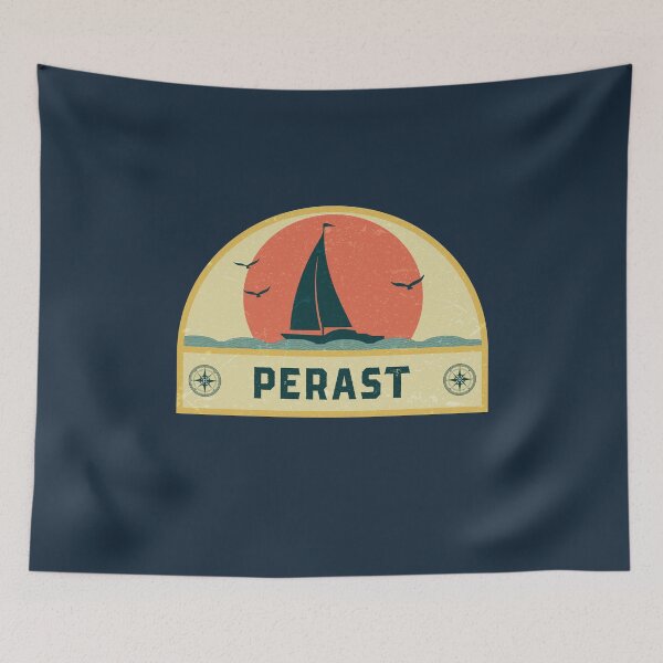 Item preview, Vintage Perast Montenegro Sailing Vacation Badge designed and sold by dk80.