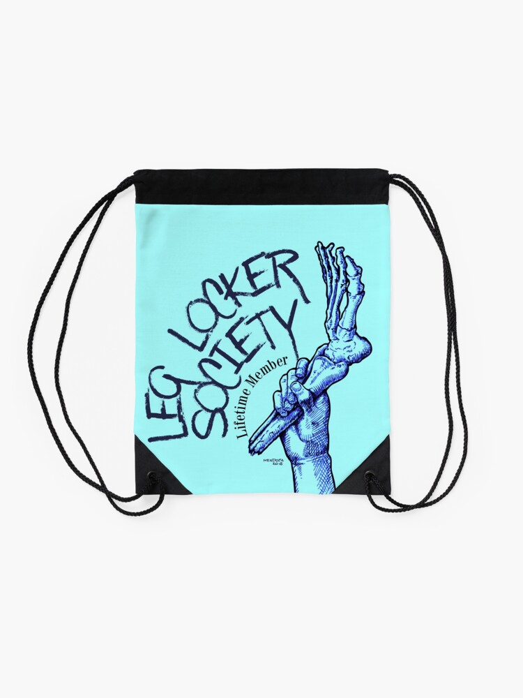 "Leg locker, bjj, jiu jitsu, judo, foot lock, heel hook" Drawstring Bag