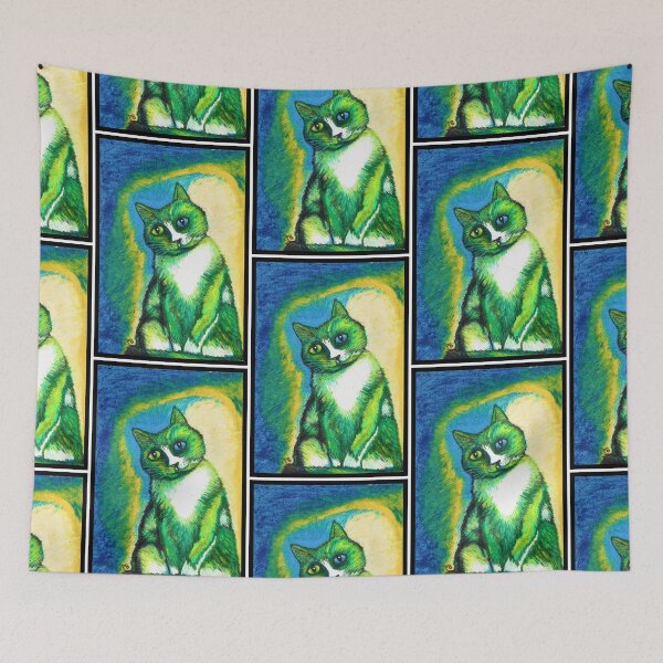 Item preview, Cat with Mismatched Eyes designed and sold by PaniaBrown.