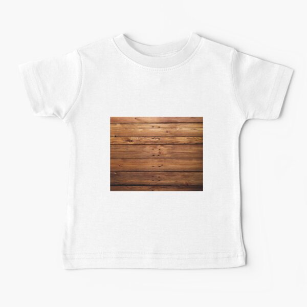 wood, hardwood, dark, log, carpentry, rough, pine, old, desk, horizontal, plank, flooring, wood paneling Baby T-Shirt