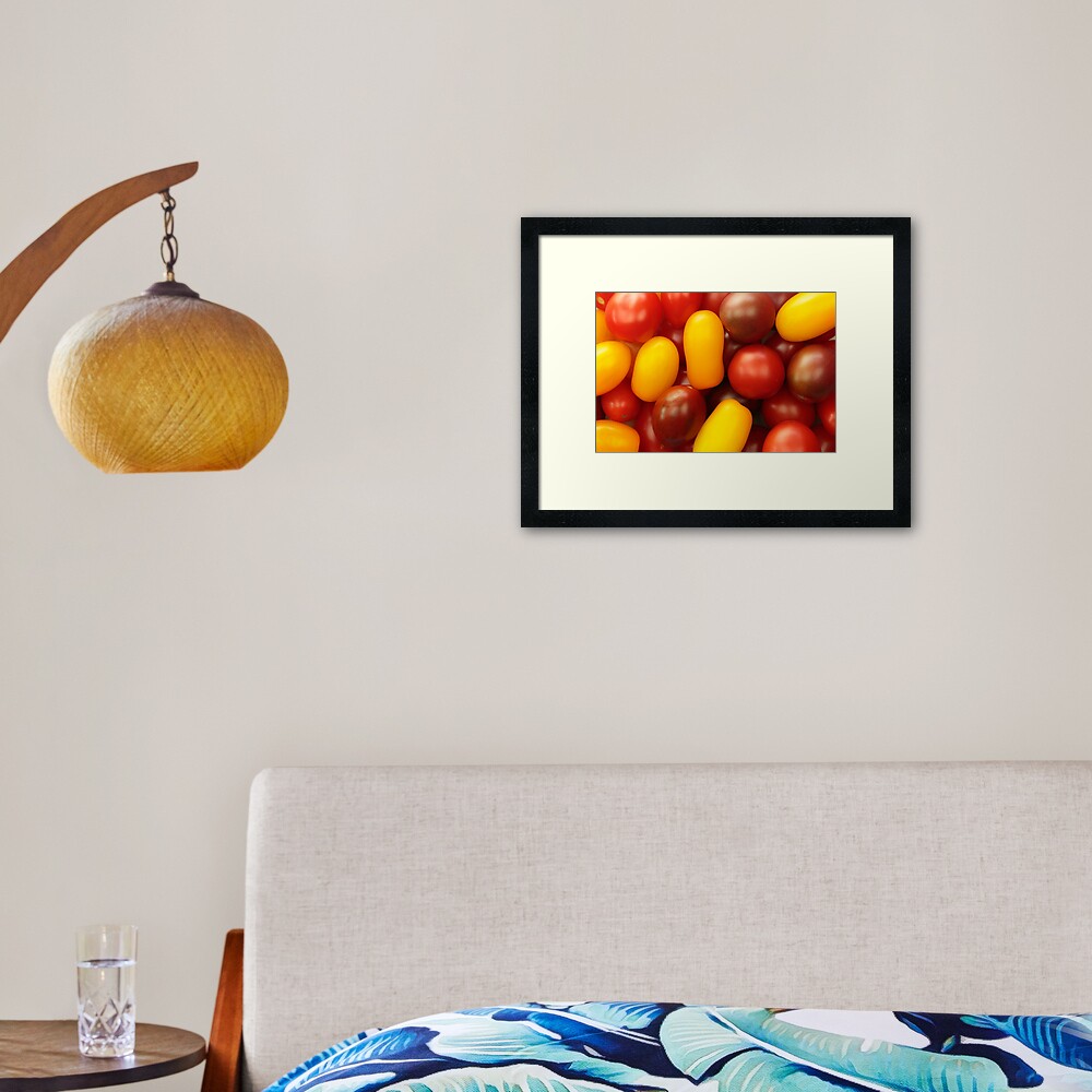 Cherry tomatoes Framed Art Print