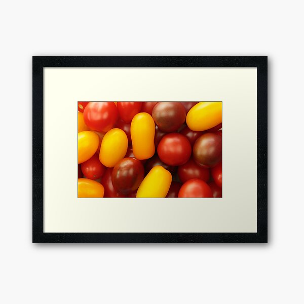 Cherry tomatoes Framed Art Print