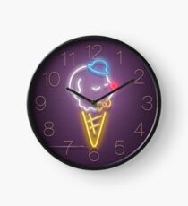 Neon Ice Cream Clock