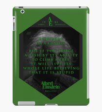 Vinilo o funda para iPad Citas de: Albert Einstein en Genio - Póster, pegatina, regalos y camisetas